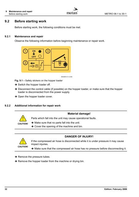 Operating Manual Hopper loader