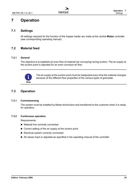 Operating Manual Hopper loader