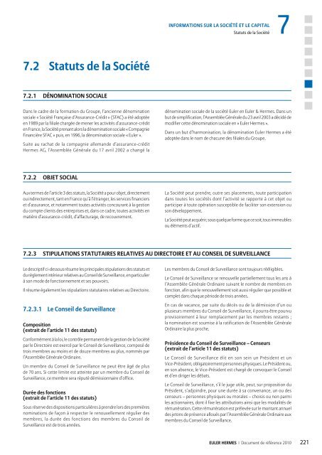 1.2 AperÃ§u de l'activitÃ© du Groupe - Euler Hermes