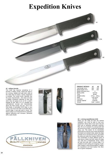 Fallkniven catalogue - Technical Outdoor