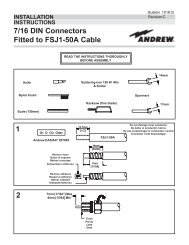 7/16 DIN Connectors Fitted to FSJ1-50A Cable 1 2 - AVW