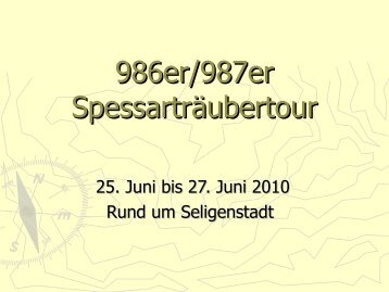 1. 986er/987er Mammut-Tour - 986er.de Talk, Touren, Technik