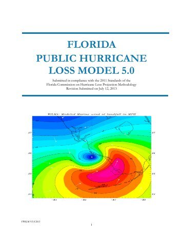 florida public hurricane loss model 5.0 - Florida State Board of ...