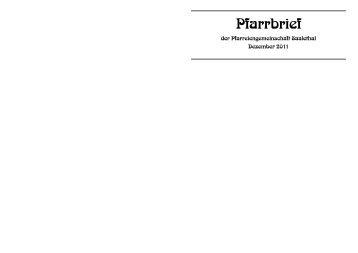 Pfarrbrief