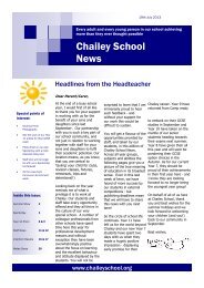 Term 6, Academic Year 2012-13, Summer - Chailey School...