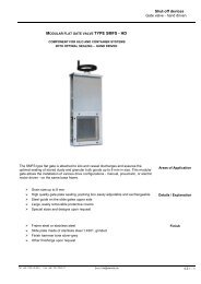 Shut-off devices Gate valve - hand driven