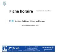 Fiche horaire - Paris by Train