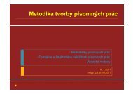 Metodika tvorby pÃ­somnÃ½ch prÃ¡c - Fakulta medzinÃ¡rodnÃ½ch vzÅ¥ahov