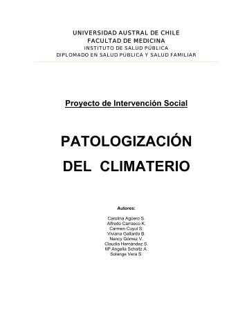 4 PatologizaciÃ³n del climaterio - Facultad de Medicina - Universidad ...