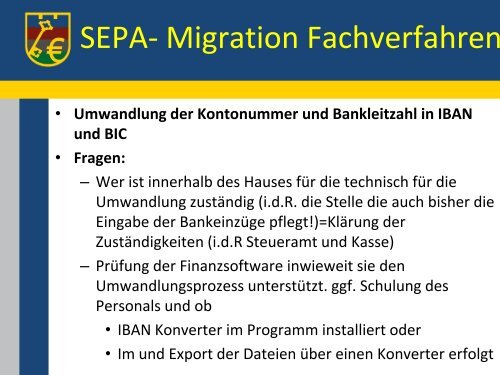 SEPA-Vortrag - kassenverwalter.de