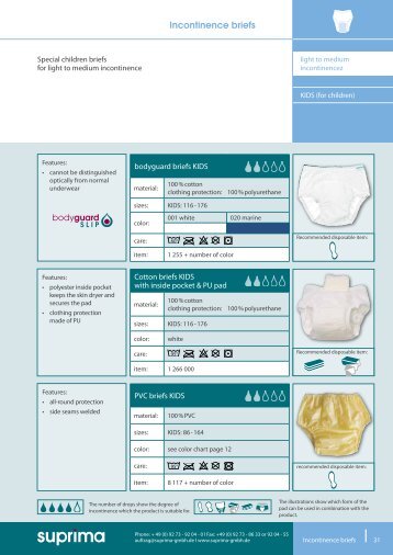 Incontinence briefs - Suprima GmbH