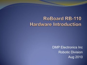 Roboard 110 Hardware Introduction - Robosavvy