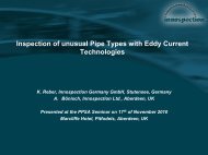 Inspection of unusual Pipe Types with Eddy Current Technologies