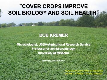 cover crops improve soil biology and soil health - Indiana CCA ...