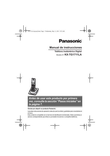 Antes de usar este producto por primera vez, consulte ... - Panasonic