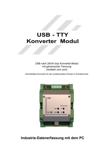 USB - TTY Konverter Modul - Kolter Electronic