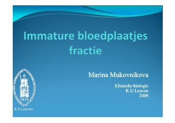 Marina Mukovnikova Mukovnikova Marina ... - UZ Leuven