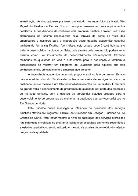 A gestÃ£o da qualidade nas empresas hoteleiras do RN em ...