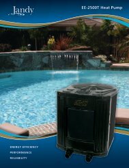 Jandy EE-2500T Brochure PDF - Poolheatpumps.com