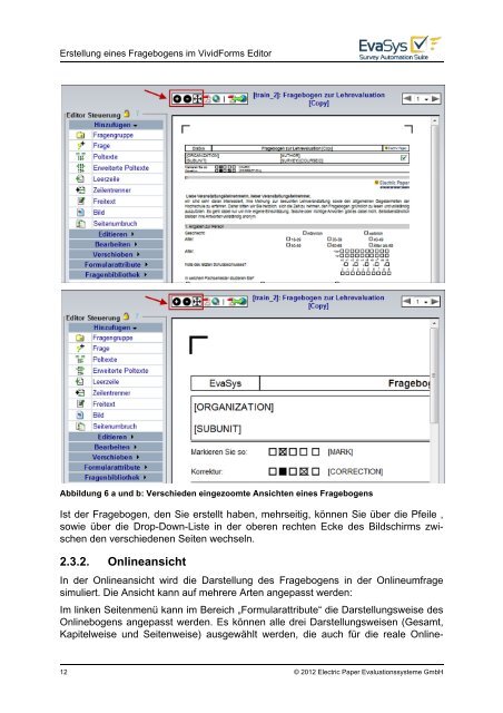 Fragebogenerstellung mit dem VividForms Editor - EvaSys an der ...