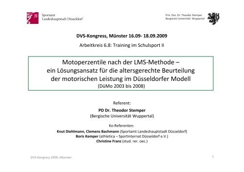 Motoperzentile nach der LMS-Methode - Check-duesseldorf.de