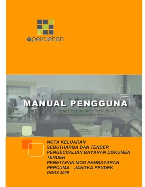 nota keluaran sebutharga dan tender pengecualian ... - ePerolehan