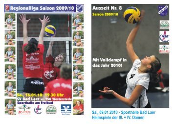 Auszeit Nr. 8 2009/2010 - SV Bad Laer Volleyball