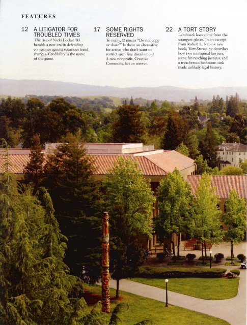 Summer 2003 – Issue 66 - Stanford Lawyer - Stanford University