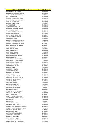 RelaÃ§Ã£o de Contribuintes âAutÃ´nomos