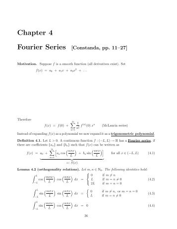Chapter 4: Fourier Series (pdf)