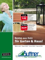 Bestes aus Holz  - Holzmarkt Suttner