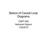 Causal Loop Diagram - the Department of Computer Science!