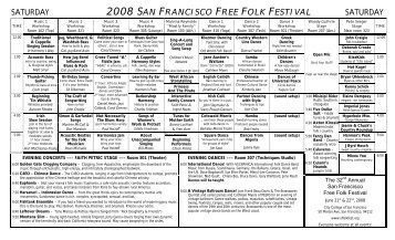 2008 SAN FRANCISCO FREE FOLK FESTIVAL