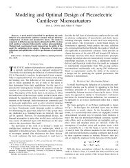 Modeling and optimal design of piezoelectric cantilever microactuators