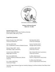 Program Book - 27th Fungal Genetics Conference