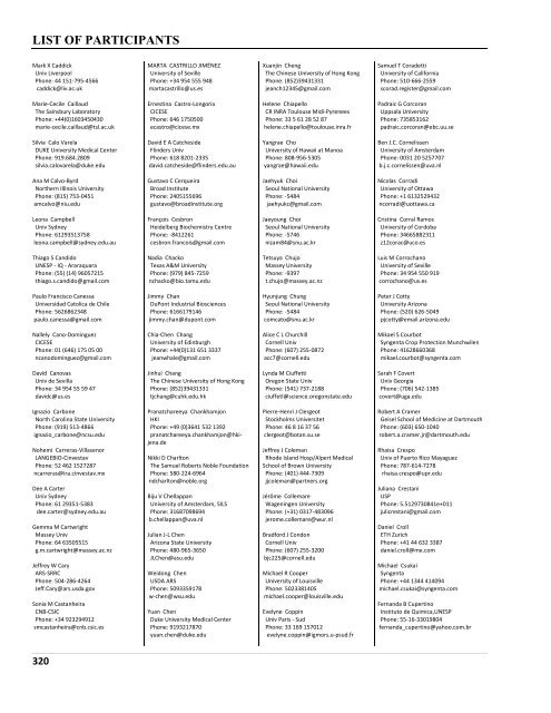 Program Book - 27th Fungal Genetics Conference