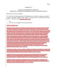 Page 1 SCHEDULE Z [NAME OF DISTRIBUTION COMPANY ...
