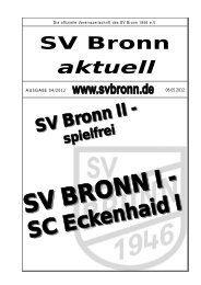 fc pegnitz - SV Bronn