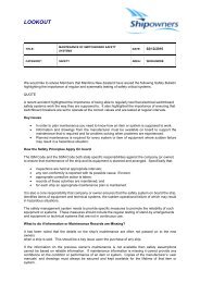 Maintenance of Switchboard Safety Systems - Shipowners