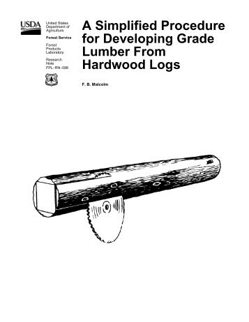 A Simplified Procedure for Developing Grade Lumber From ...