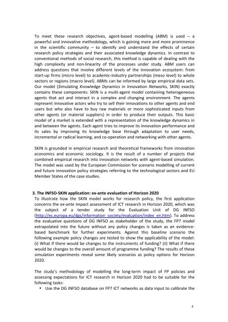 Extended Abstract - Centre for Policy Modelling