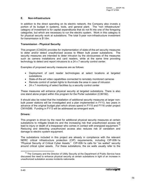 January 2012 Capital Investment - National Grid