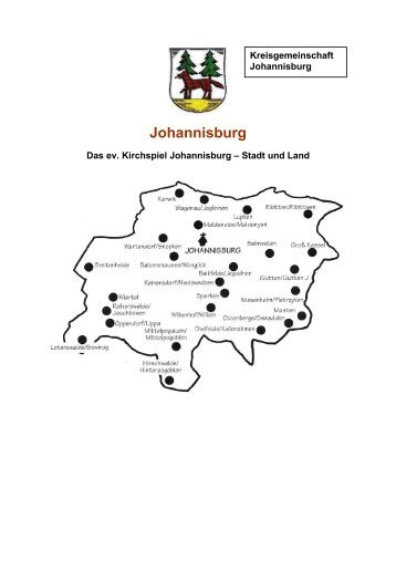 weitere Informationen - Kreisgemeinschaft Johannisburg