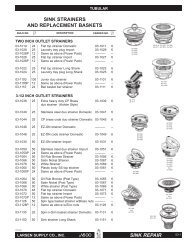 Sink Strainers And Replacement Baskets - Lasco - Plumbing Parts!