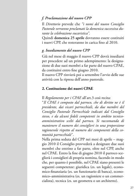 Sussidio per il rinnovo dei Consigli Pastorali ... - Diocesi di Brescia