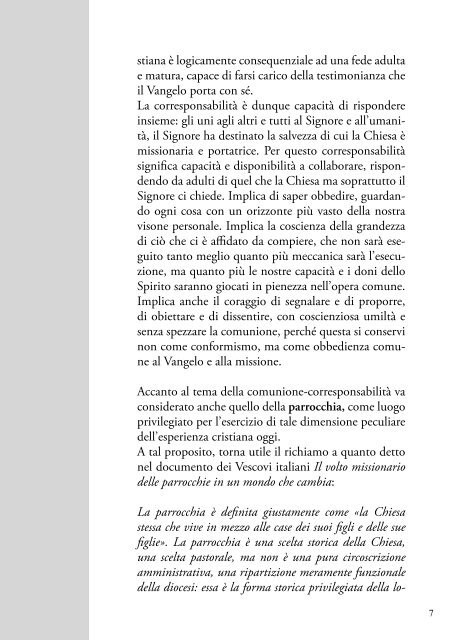 Sussidio per il rinnovo dei Consigli Pastorali ... - Diocesi di Brescia