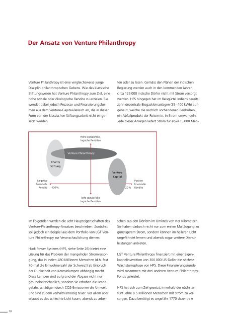 LGT Venture Philanthropy Die ersten zwei Jahre Rückblick und ...