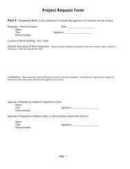 Project Request Form