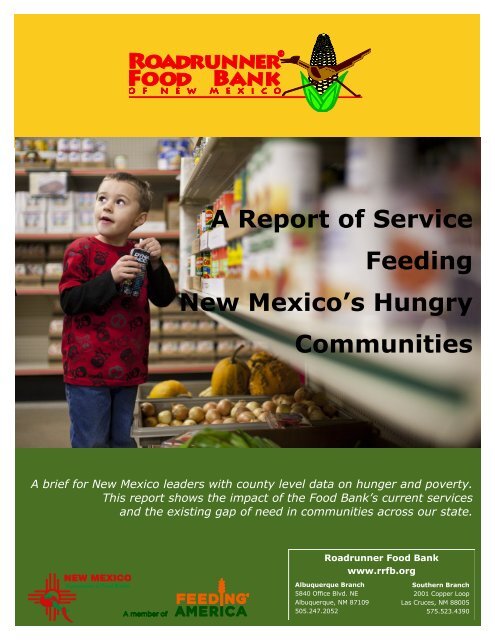 Report of Service 2013 - Roadrunner Food Bank