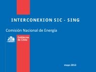 INTERCONEXION SIC - SING ComisiÃ³n Nacional de EnergÃ­a